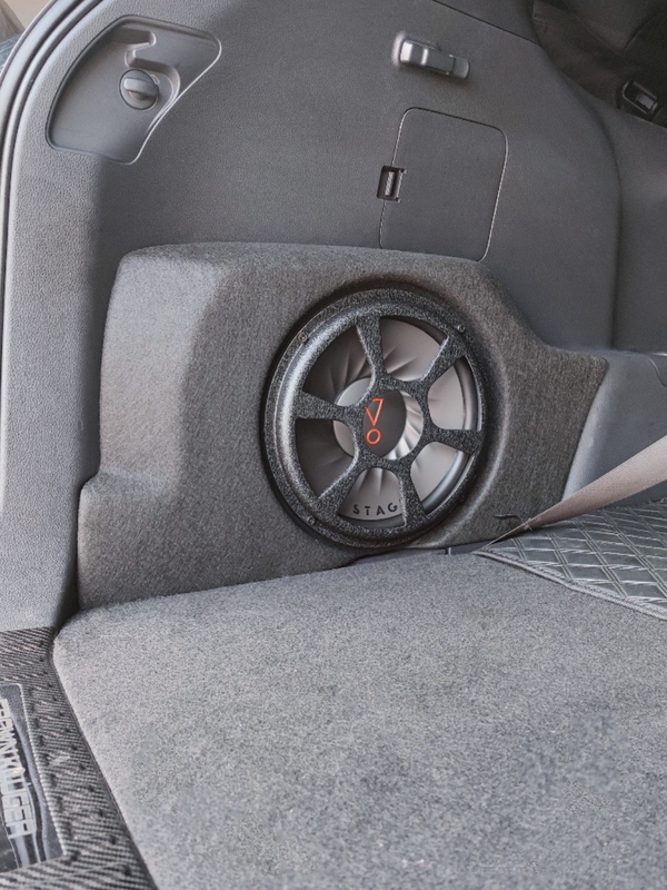 Crown Land Cruiser 10inch Subwoofer Audio Modification Cable Passive Box High-Power Amplifier Package Installation