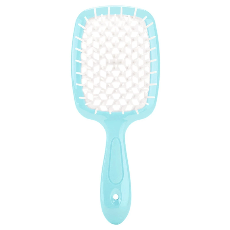 Scalp massaging paddle brush, lightweight detangling, volume‑adding