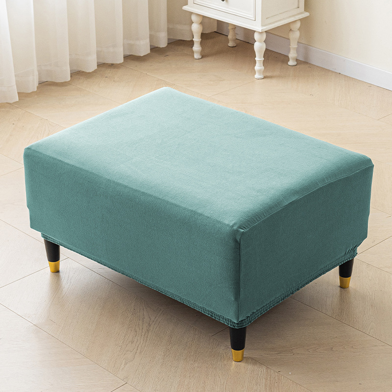 Transfronterizos para sofá cubierta de pedal gruesa doble cubierta de sofá de terciopelo casero cubierta de taburete de pedal cubierta de cubierta