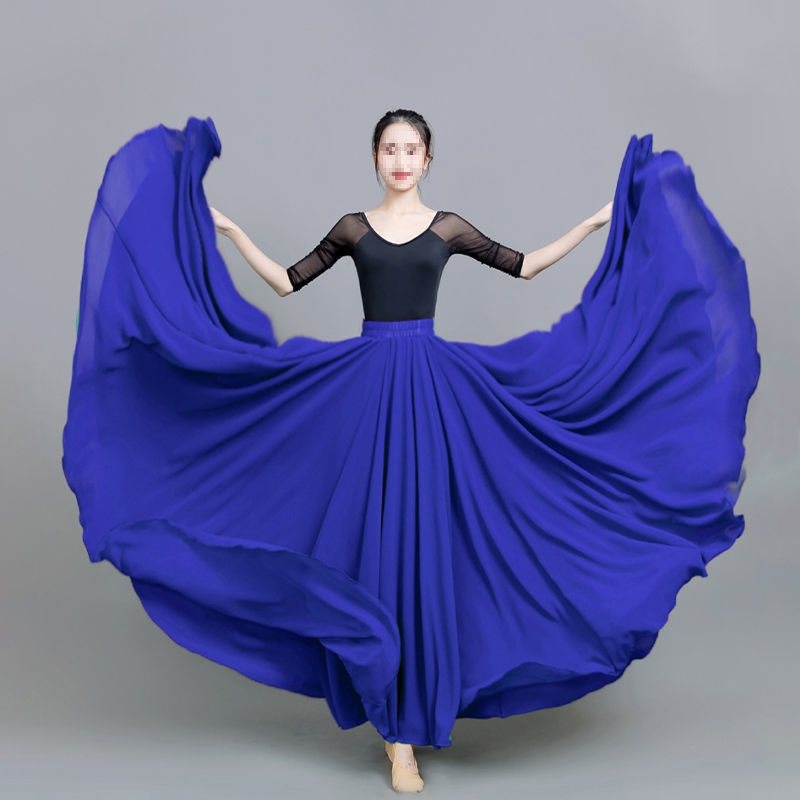 Shiffon dancing white classic skirt
