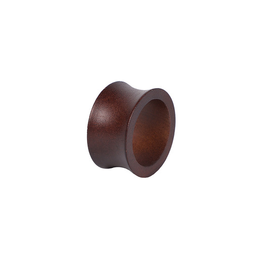 【Same Style Low Price】Wooden Napkin Ring Holder, Simple Creative Fashion Compliant Hotel Western Restaurant Table Setting Napkin Ring Fabric Ring