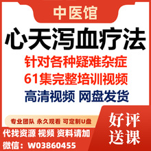 疑难杂症疗法视频刺络各种排瘀培训集血61完整针对高清心天泻