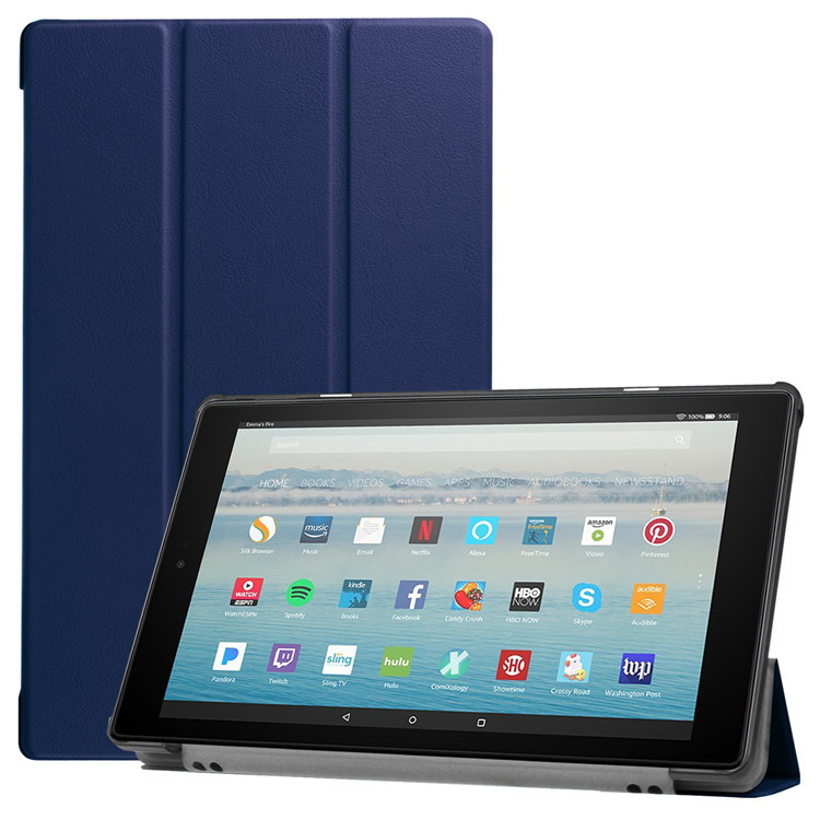 For Kindle fire HD10 tablet protective case 2021 Amazon 10.1 inch protective case leather case