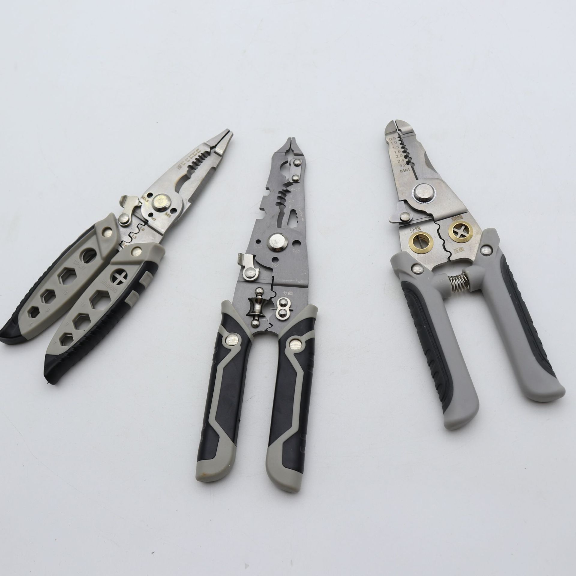 多功能剥线钳子电工钳专用不锈钢尖嘴电缆剪光纤分线削线压线新款