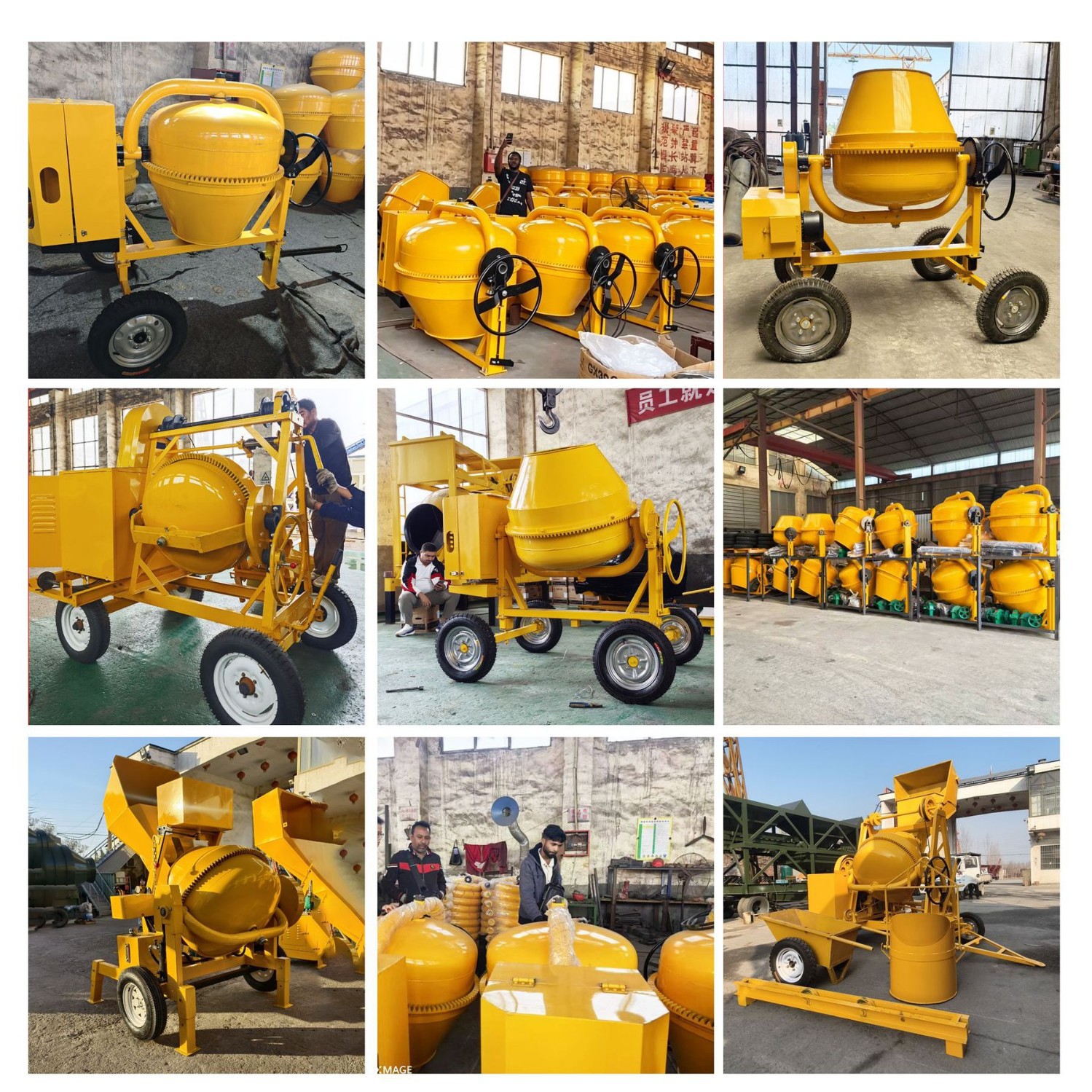 Mezcladora móvil pequeña exportación 350 / 500 mezcladora diesel eléctrica fabricante de equipos de cabello directo modelo completo image 4