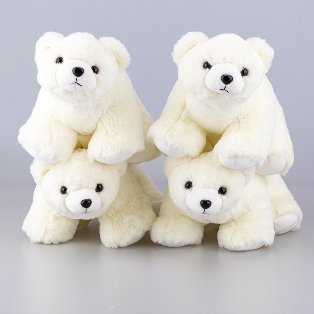 DIY毛绒公仔定制大白熊企业ip形象设计批量活动毛绒玩偶玩具厂家