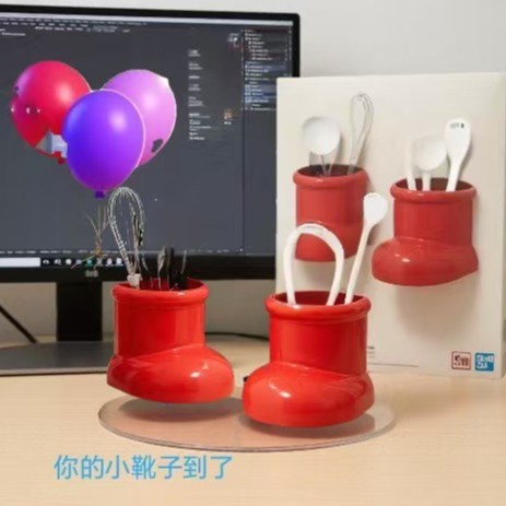冰箱磁吸置物架创意可爱靴子壁式小物件壁挂式免打孔收纳盒储物