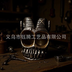 �羳�¿�Handmade Ram Horn Skull Knuckles���﹫������t�^ָ��