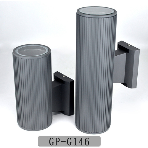 Outdoor wall lamp, outdoor waterproof double head up and down, courtyard exterior wall corridor door head door light round screw lamp holder