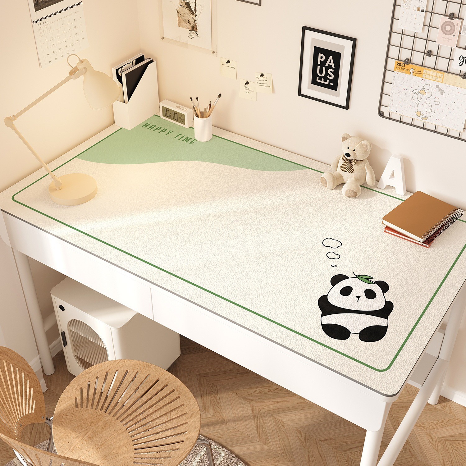 Cartoon Children's Desk Mat, Waterproof, Wipeable, Washable, Writing Desk, Computer Desk Cloth, Desktop Protection Mat