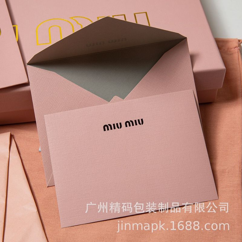 专注品质一比一欧美奢侈品专柜大牌 miu* 手提袋盒子配件加印LOGO|undefined
