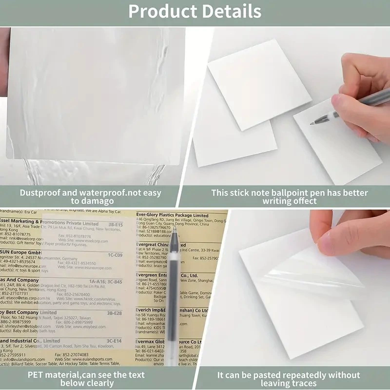 (Cross-border trading), fluorescence transparent note, set, simple and elegant design