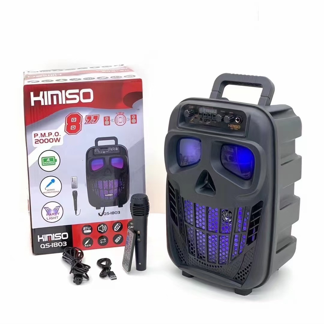 Altavoz Bluetooth portátil de 8 pulgadas, alta potencia, karaoke al aire libre