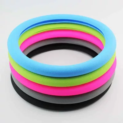 Neutral Silicone Sports Steering Wheel Cover for Car, Four-Season Truck, Cute Men's and Women's Car Non-Slip and Odorless Silicone Handle Cover