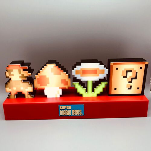 Video Game Combination Lamp Pixel Style Lamp Question Mark Lamp Voice Controlled USB Night Light Music Rhythm Color Changing Table Lamp