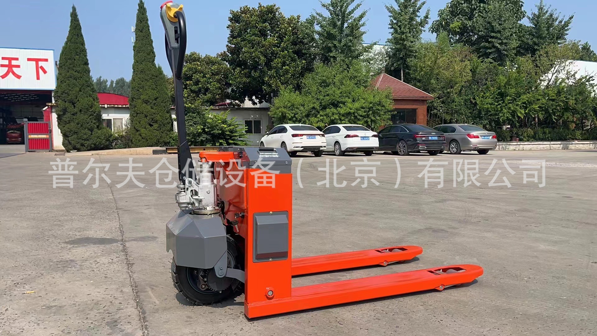 半电动橡胶大轮胎托盘搬运车户外搬砖工地