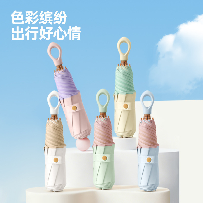 Ring-Handle Eight-Rib Petal Umbrella with Colorful Coating, Sun Protection, Uv Protection, Dual-Use for Sun and Rain, Wooden Handle Sun Umbrella Ring-Handle Eight-Rib Petal Umbrella with Colorful Coating, Sun Protection, Uv Protection, Dual-Use for Sun and Rain, Wooden Handle Sun Umbrella