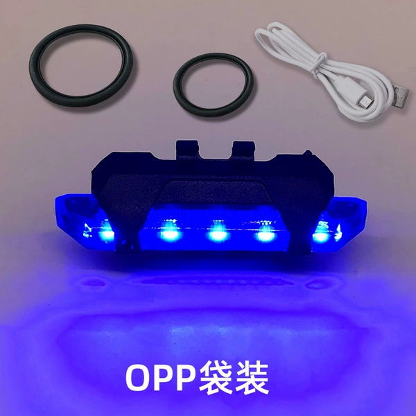 OPP bag in blue light