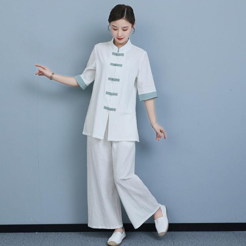 Chinese Style Zen Women's Clothing, Cotton and Linen Tea Art Clothing, Meditation Clothing, Layman's Clothing, Tai Chi Clothing, Yoga Clothing, Chinese Style Tang Suit Suit