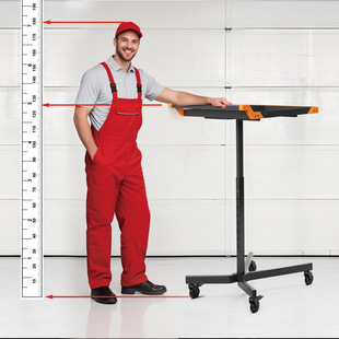 2025 New Cross-Border Foreign Trade Adjustable Height Movable Workbench Car Repair Tool Cart