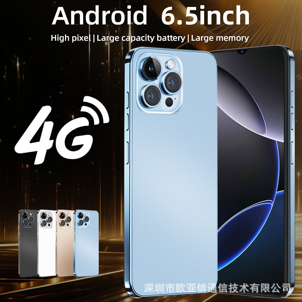 I16Pro New 4g Cross-Border Mobile Phone New Market Android 6.5inch Screen 1+16g Smartphone Factory Price