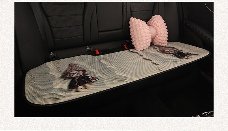 Car Seat Cushion for All Seasons, Cute Seat Cushion, Summer Car Cushion, Seat Cover Half-Pack, 2026 New Model Rear Seat Cover for Women