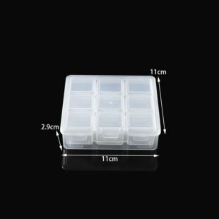 盒中盒(1+9) 透明便携式饰品收纳盒杂物分装盒塑料储物盒pp盒子-阿里巴巴