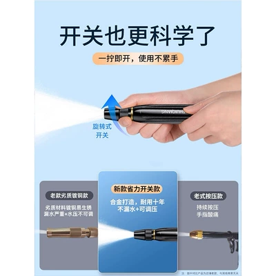 High pressure car wash water gun — washing spray gun booster pressure