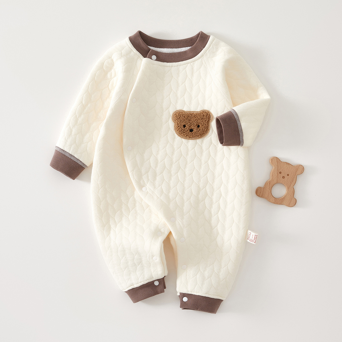 Baby Jumpsuit Autumn and Winter Quilted Warm Robe Pure Cotton Baby Clothes Baby Quilted Jumpsuit
