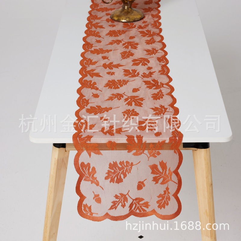 越境電子商取引西洋感謝祭カエデの葉テーブルフラグ家の装飾テーブルフラグ 13 × 72 インチ既製テーブルフラグ小売|undefined