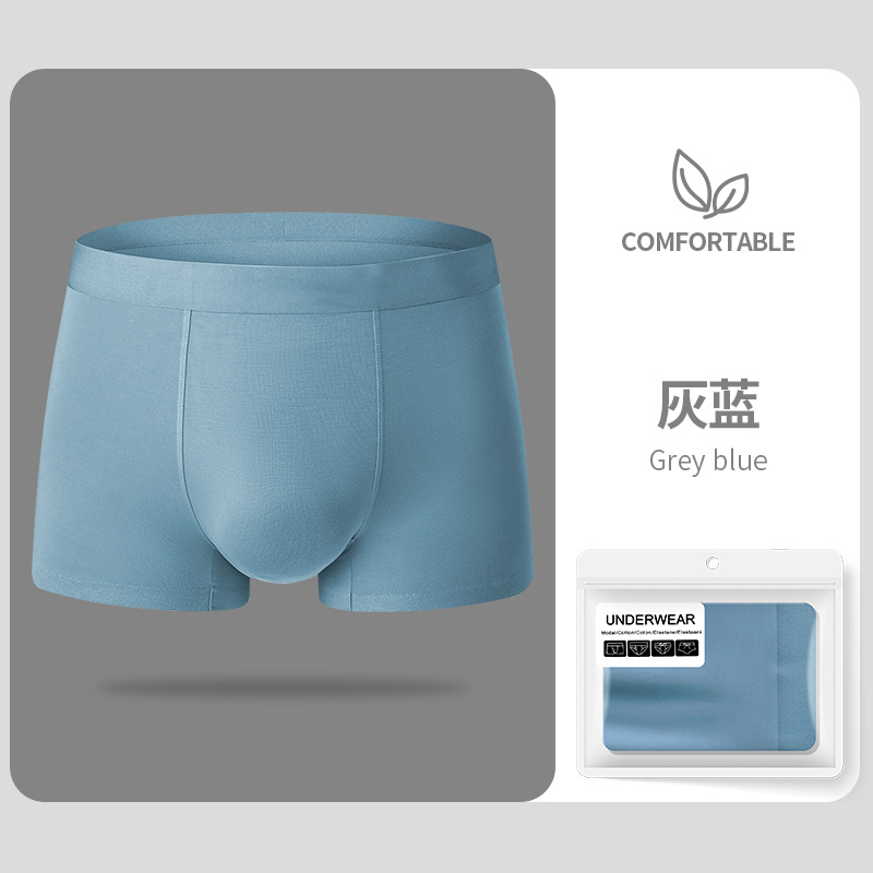 Modelo suave de hombre calzoncillos de hombre ventilador 50 Modelo ventilador hombre de ángulo plano cabeza de pantalones cortos de hombre