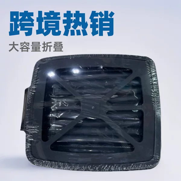 Amazon Cross-Border Household Trash Cans Large Capacity Foldable Trash Cans with Spout Garbage Rack Trash Cans