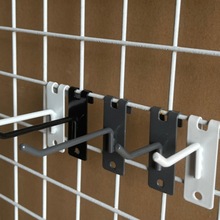 灰色挂钩黑色网架钩子外资手套手机配件挂钩铁丝网配件网格收纳勾