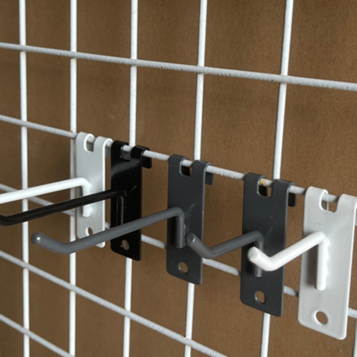 灰色挂钩黑色网架钩子外资手套手机配件挂钩铁丝网配件网格收纳勾