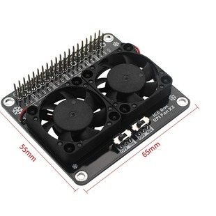 Raspberry Pi cooling fan GPIO expansion board white backlight