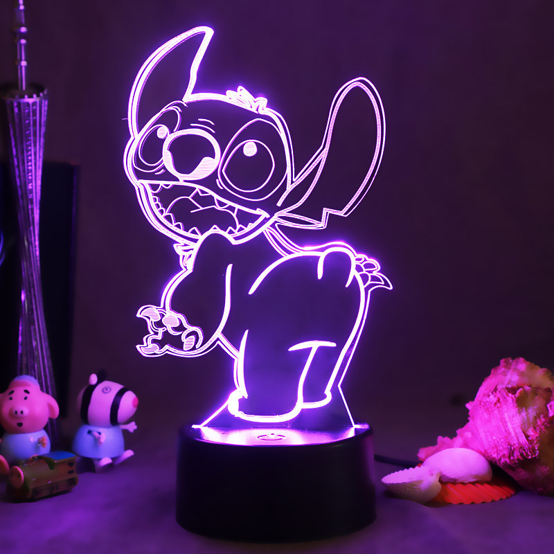 Star Wars 3D noche luz puntada Yoda bebé periférico mano Escritorio de Oficina Decoración Linda lámpara regalo