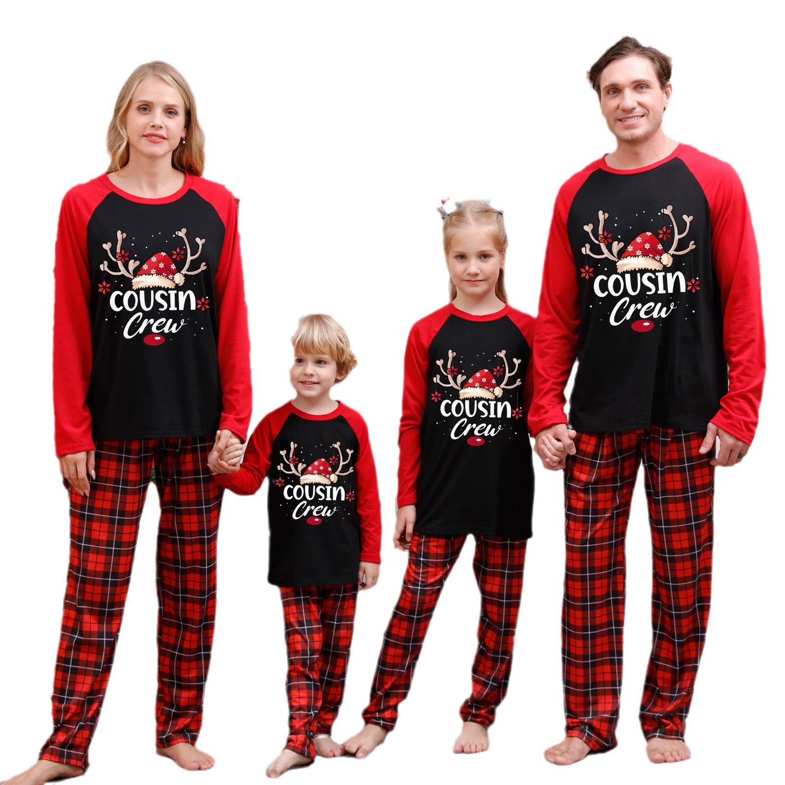 Christmas pijama, set, long-sleeve, family style, European style