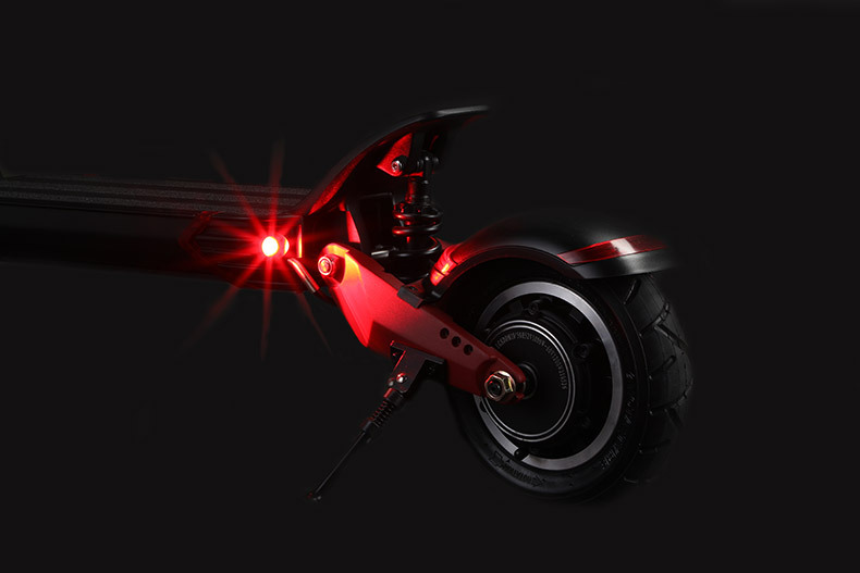 Runtu 10inch Dual-Drive Off-Road Electric Scooter Foldable Mobility Scooter for Adults and Youth Suitable for Commuting to Work