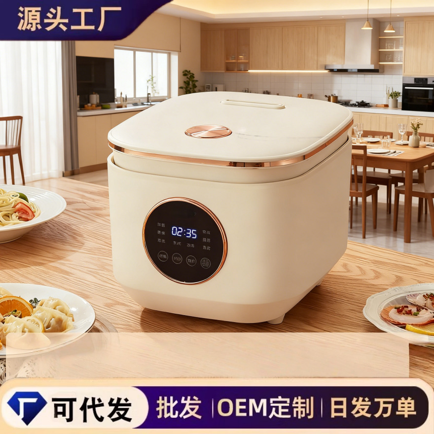 Factory Direct Sales 5L Electric Rice Cooker with Touch Screen, Large Capacity, Non-Stick Inner Pot, Multifunctional Rice Cooker for Home and Dormitory Use