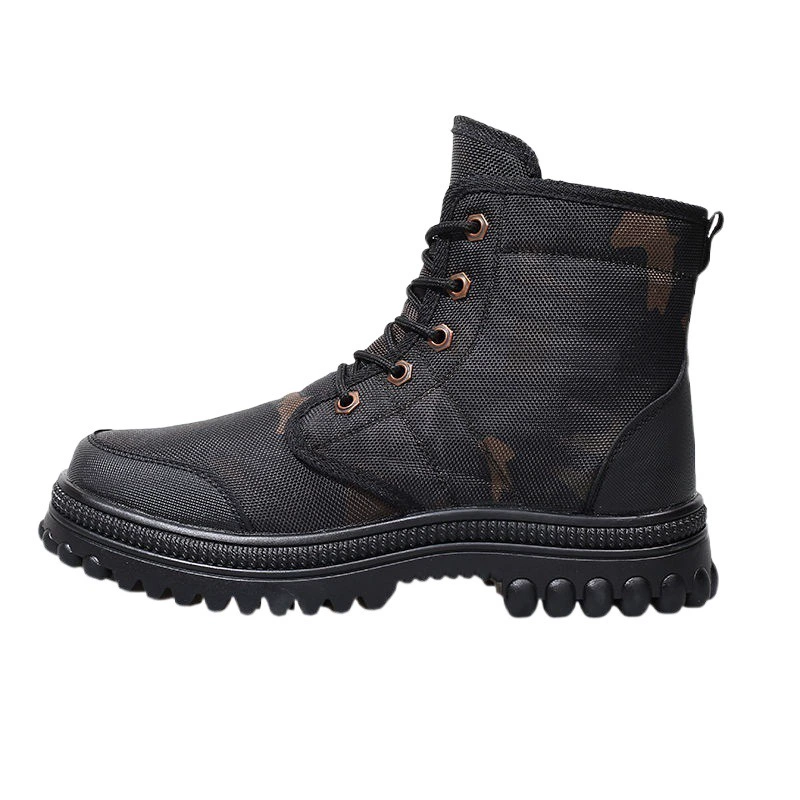 High‑top snow boots, thick fur lining, waterproof anti‑slip, durable work style, sizes 38–45