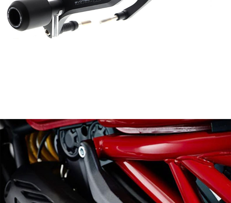 Suitable for Ducati Monster 821/1200 13-20 Motorcycle Modified Body Bumper Anti-Fall Ball Glue