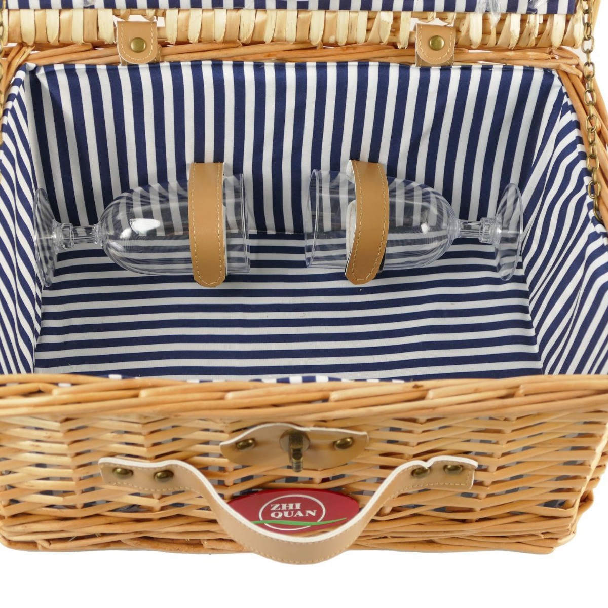 Fábrica en stock de mano de sauce con cubierta de mano cesta de regalo primavera con cubierta de cubierta de mesa idyllic ins canasta de picnic de hiedra