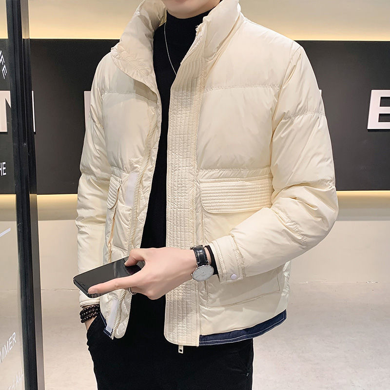 Winter trend light and thin keep warm short men's down jacket for…