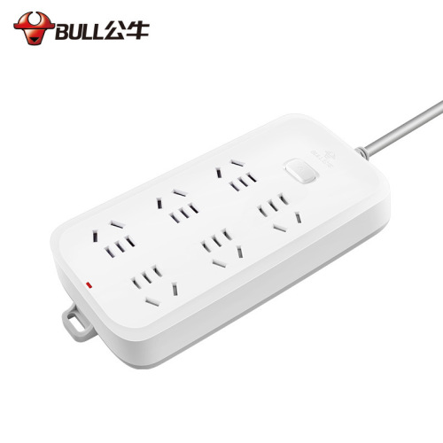 Bull socket with line 3 meters multi-functional computer plug-in strip power strip GN-B5060