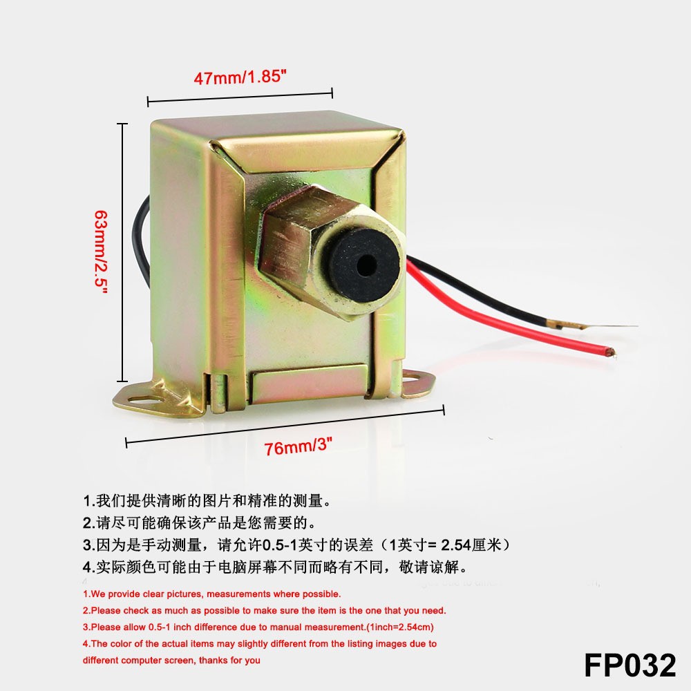 Cross-border hot-selling car fuel pump 12V GM fuel pump gasoline pump 2.5-4PSI diesel pump 4