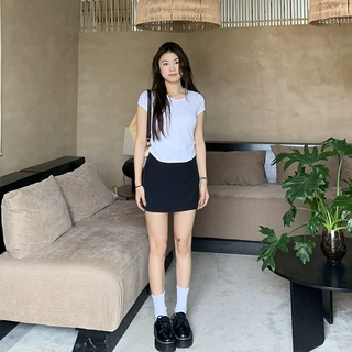 2026新在哪儿美式辣妹黑色西装半身裙女春夏季高腰包臀a字超短裙