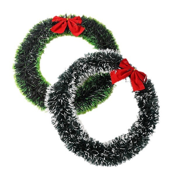 国境を越えた売れ筋クリスマス装飾ガーランド弓シミュレーションドア装飾ペンダントクリスマスツリー装飾|undefined