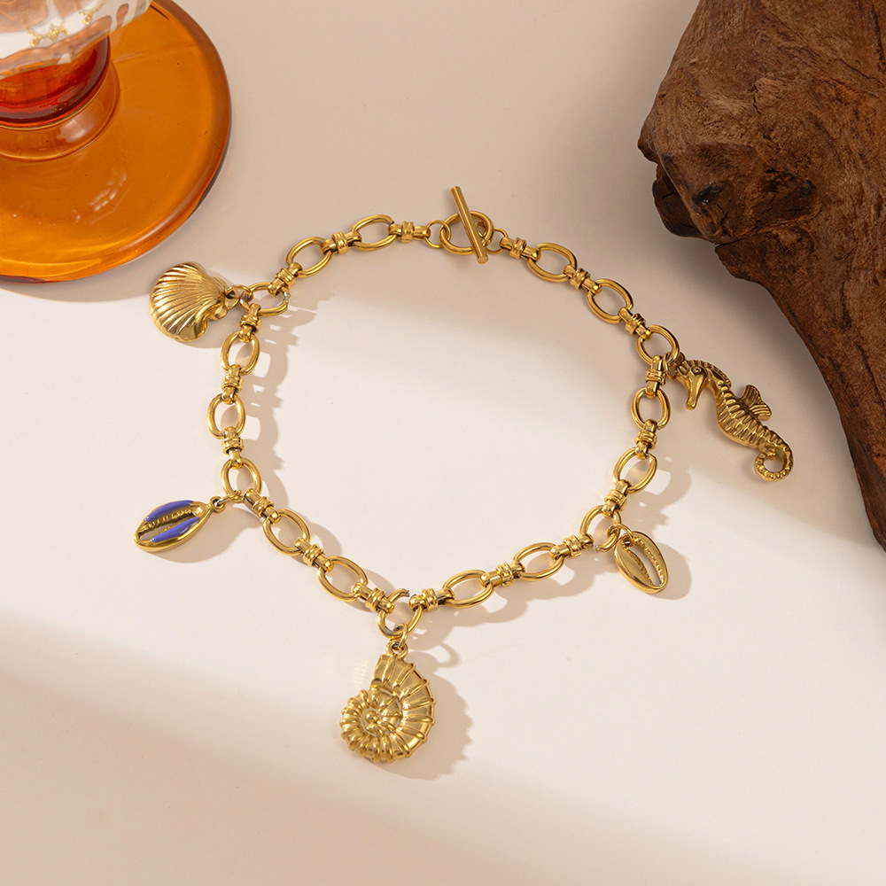 Spot tobillera de acero de titanio colección explosiva verano sin decoloración femenina simple sentido de alta gama moda salvaje estilo transfronterizo europeo y americano