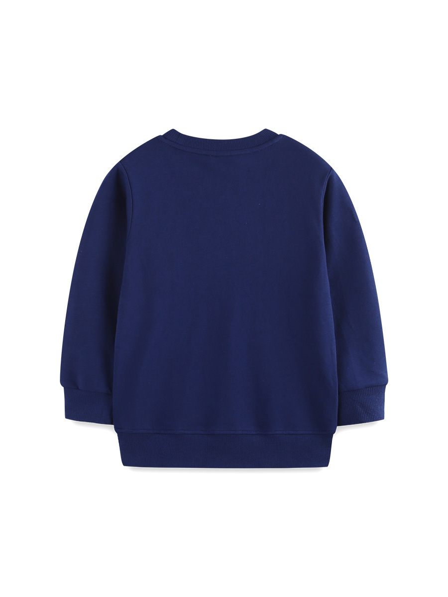 Suéter de moda para niños 26 otoño nuevo estilo europeo y americano suéter de algodón de punto impresión de cohetes camisetas de niños image 3