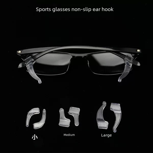 Glasses Non-slip Ear Cover Transparent Fixed Non-slip Ear Hook Silicone Ear Holder Glasses Frame Leg Cover Sports Anti-drop Accessories